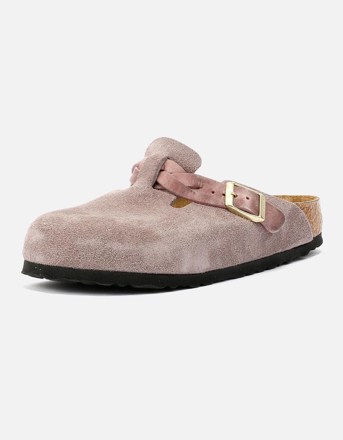 Braided Suede Women's Purple Narrow Fit Clogs