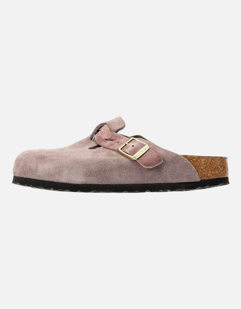 Braided Suede Women's Purple Narrow Fit Clogs