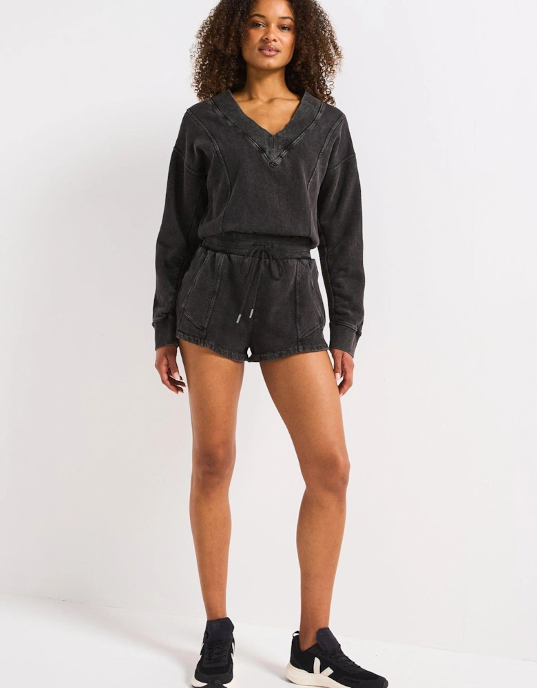 Womens Training Intercept Romper - Black