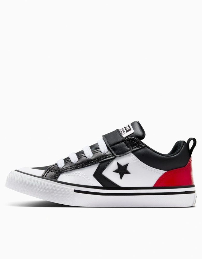 Kids Pro Blaze Strap Leather Ox - Black