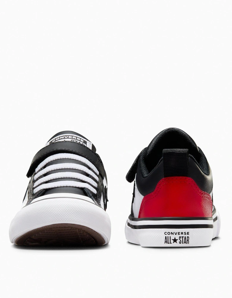 Kids Pro Blaze Strap Leather Ox - Black
