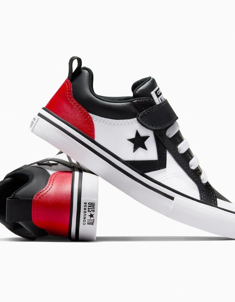 Kids Pro Blaze Strap Leather Ox - Black