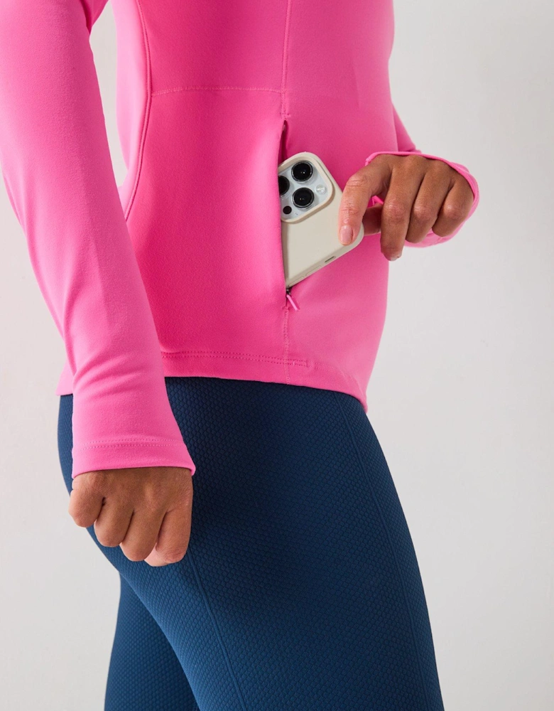 Womens Training Relentless 1/4 Zip - Pink