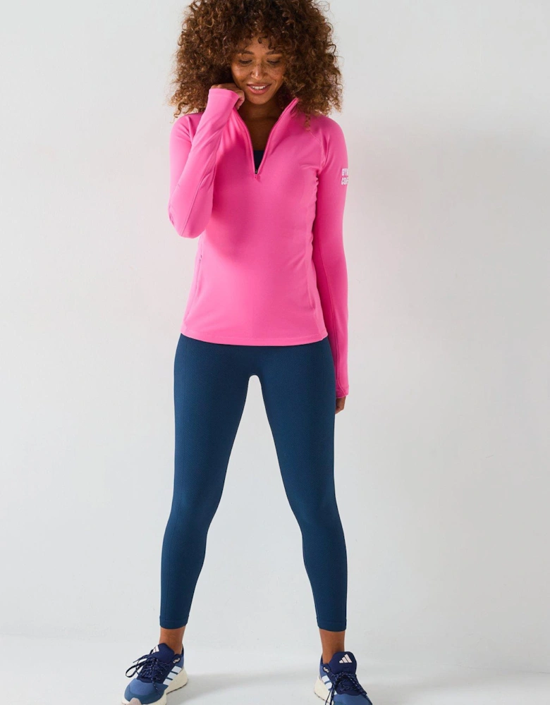 Womens Training Relentless 1/4 Zip - Pink