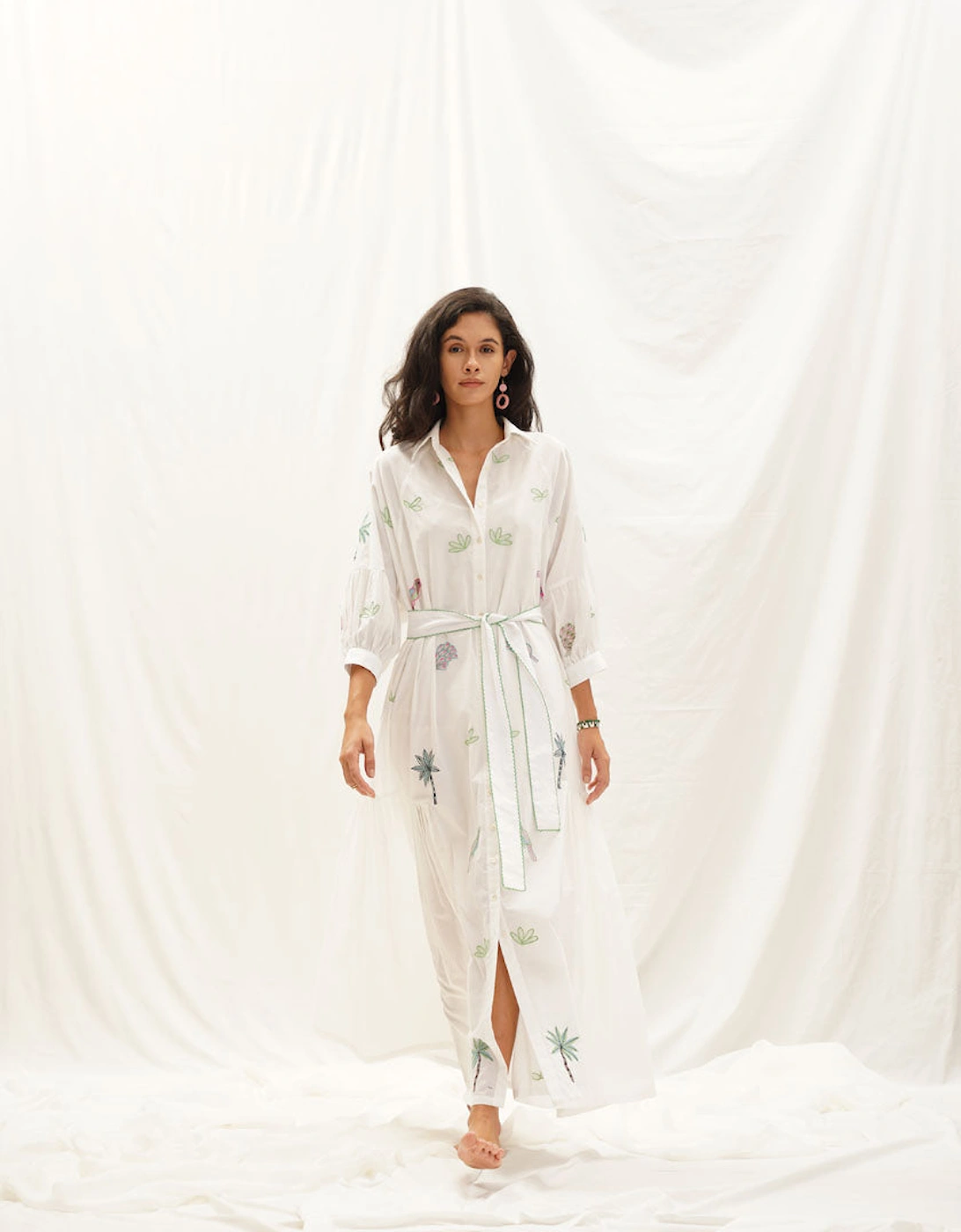 Hawaiian Shirt Dress - White, 3 of 2