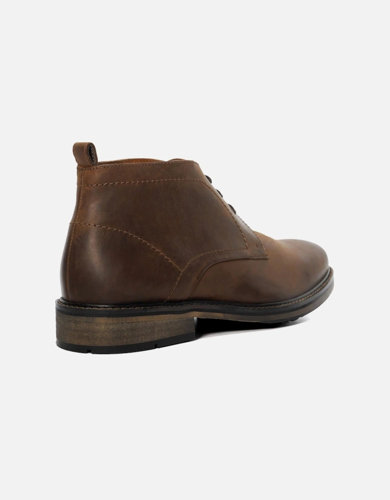 Dune Charleys Leather Men's Brown Boots