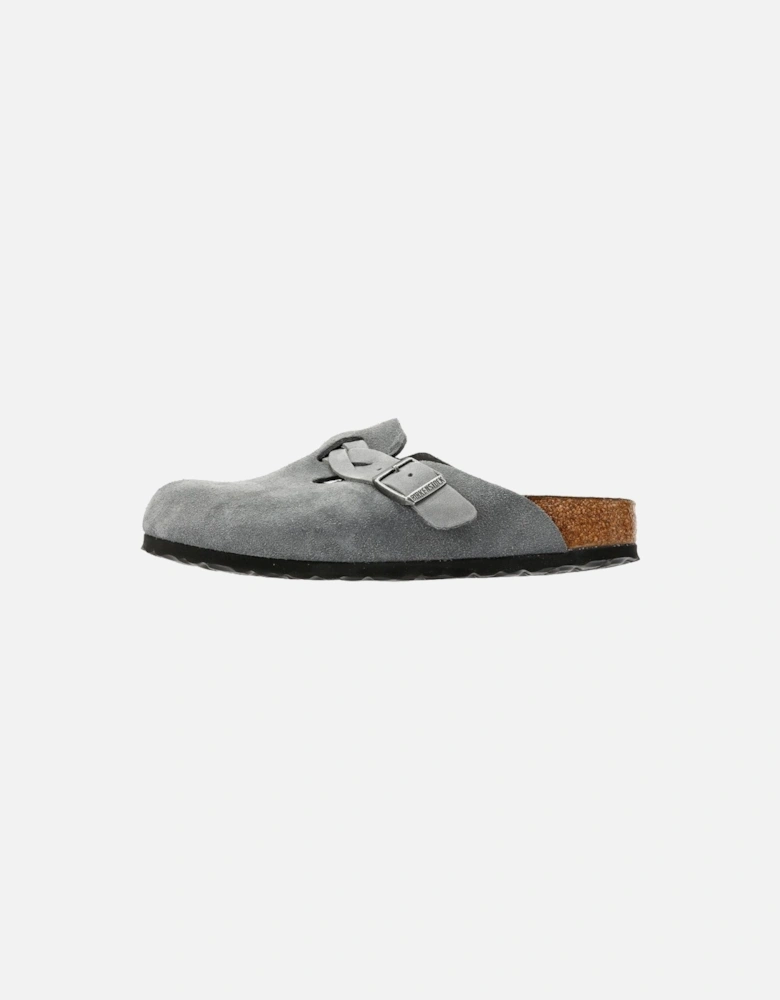 Braided Suede Women's Basalt Grey Narow Fit Clogs