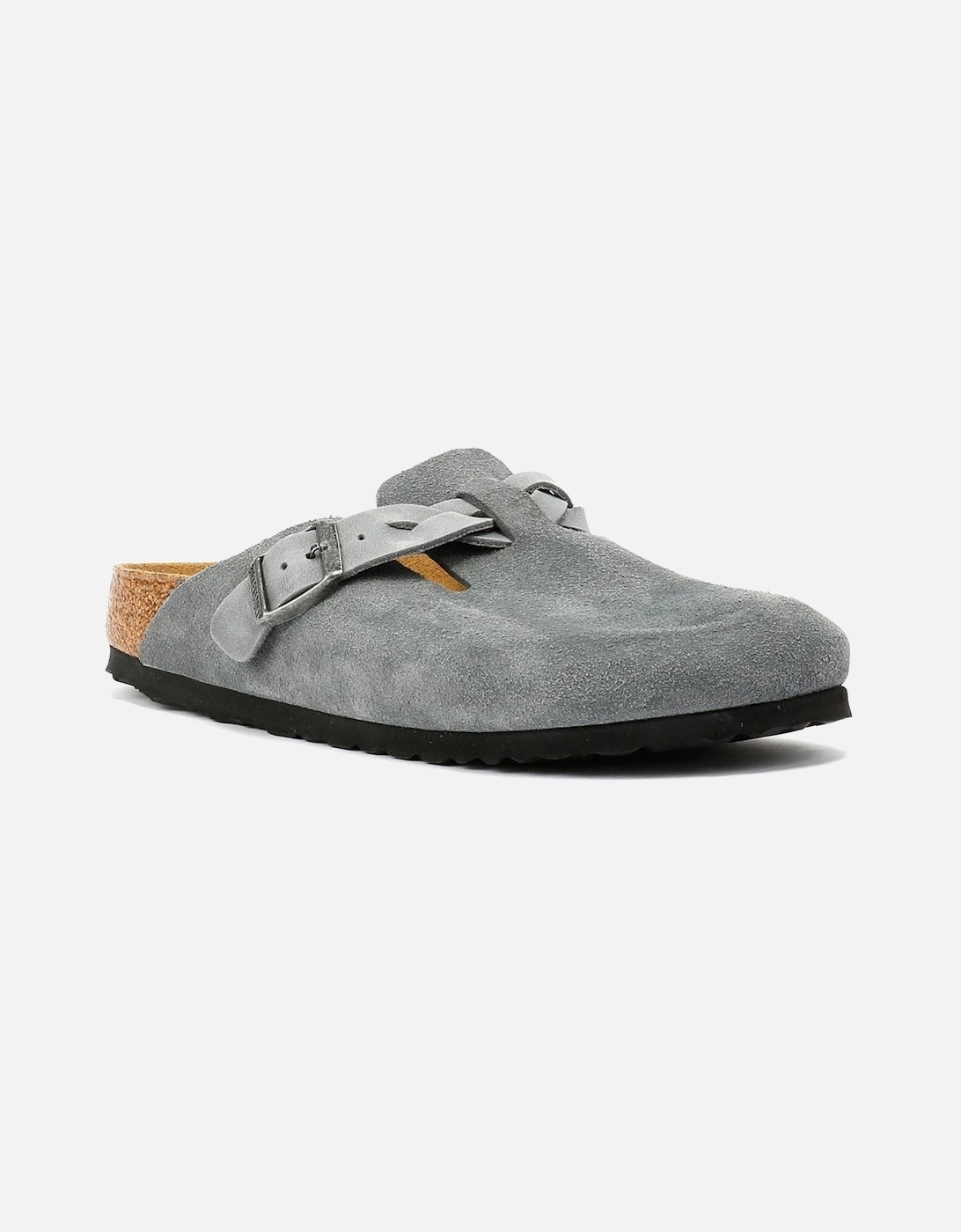 Braided Suede Women's Basalt Grey Narow Fit Clogs