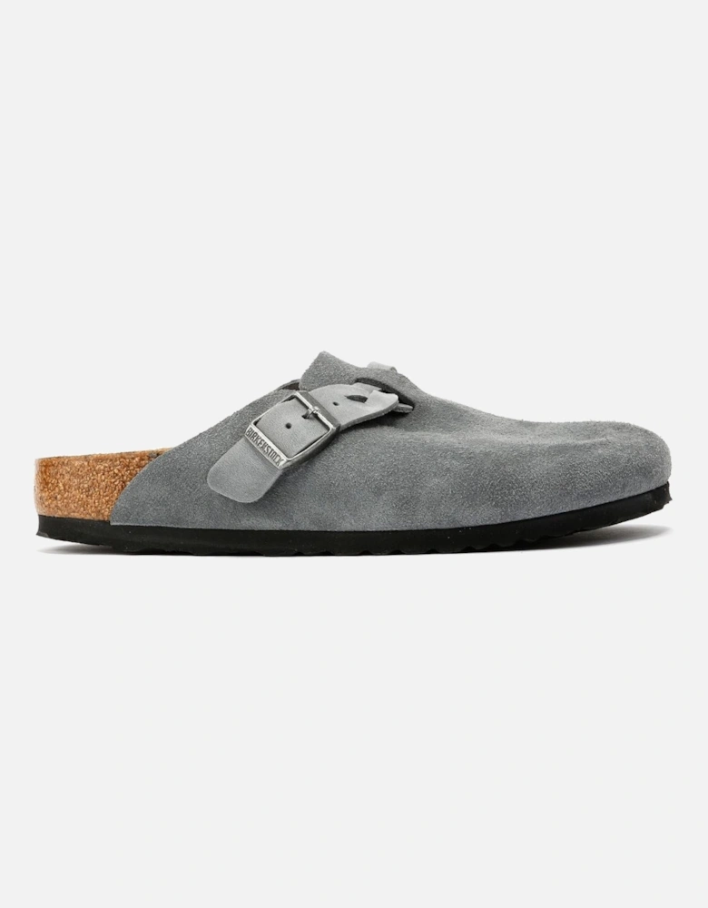 Braided Suede Women's Basalt Grey Narow Fit Clogs