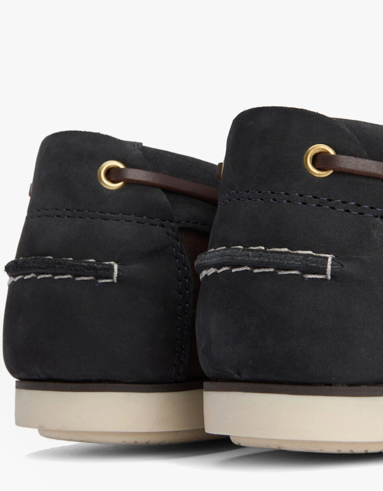 WAKE Mens Boat Shoes Brown/Navy