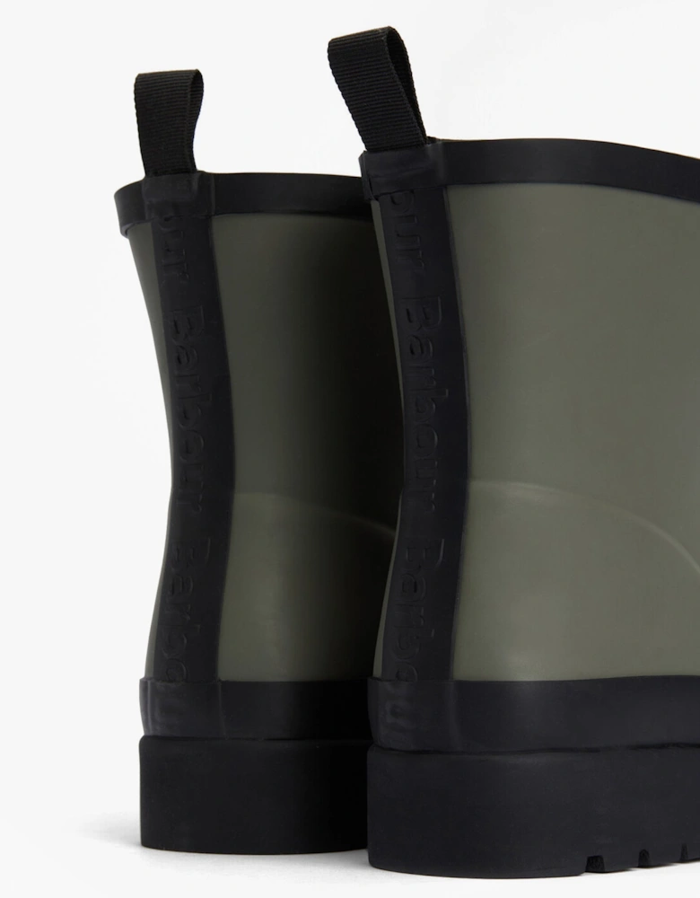 PORTREE Womens Wedge Wellies Dusky Olive/Black