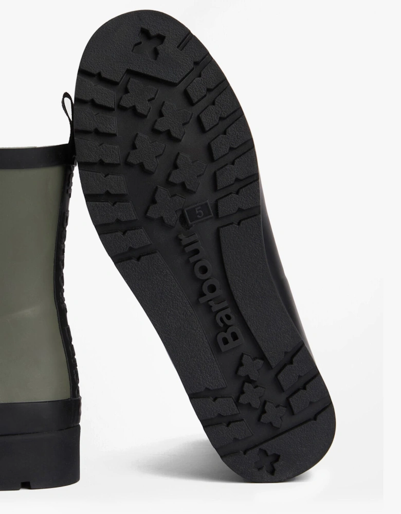 PORTREE Womens Wedge Wellies Dusky Olive/Black
