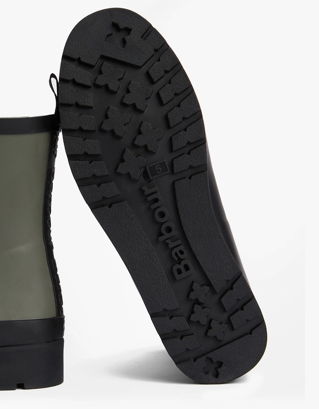 PORTREE Womens Wedge Wellies Dusky Olive/Black