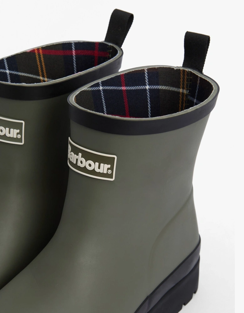 PORTREE Womens Wedge Wellies Dusky Olive/Black