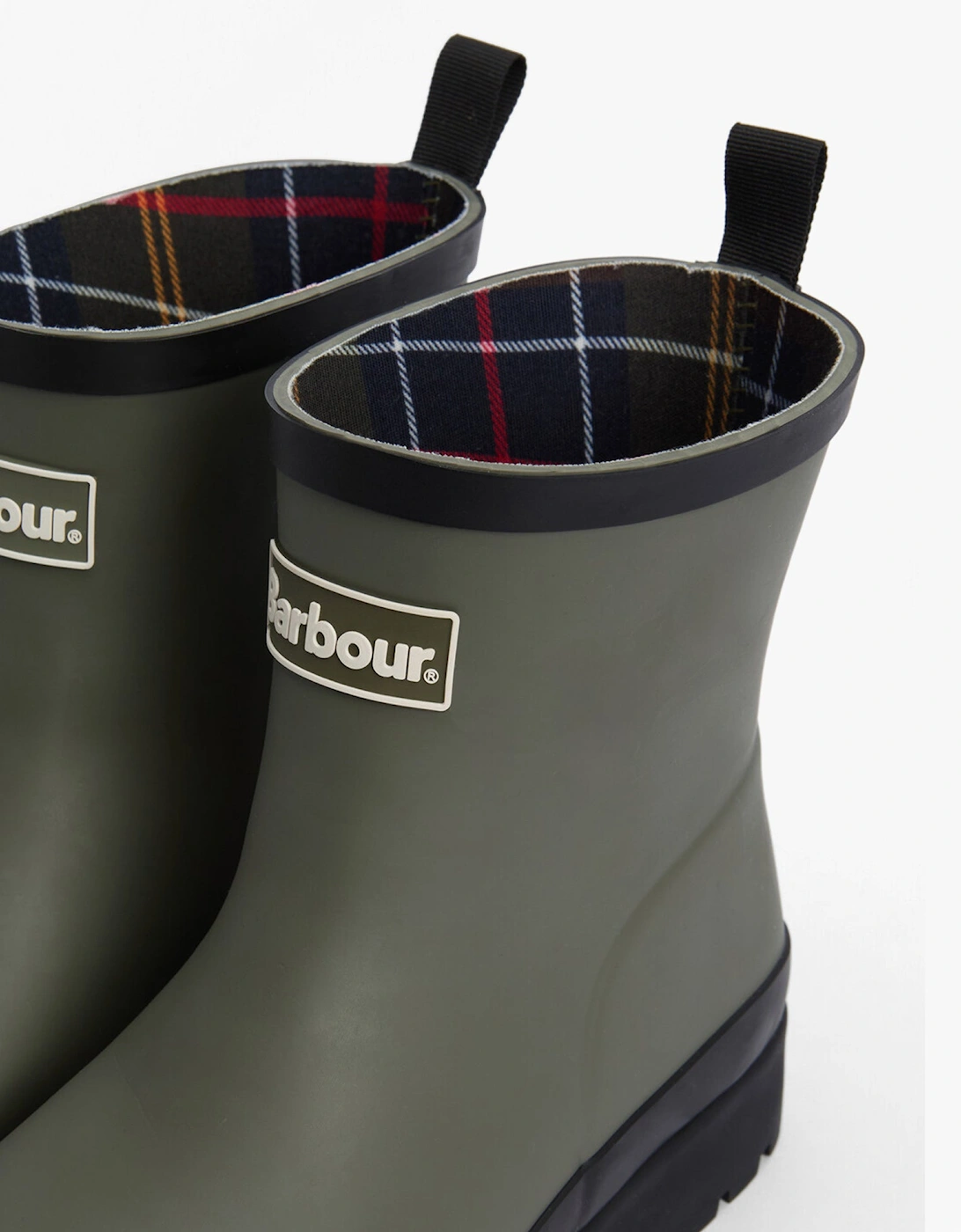 PORTREE Womens Wedge Wellies Dusky Olive/Black