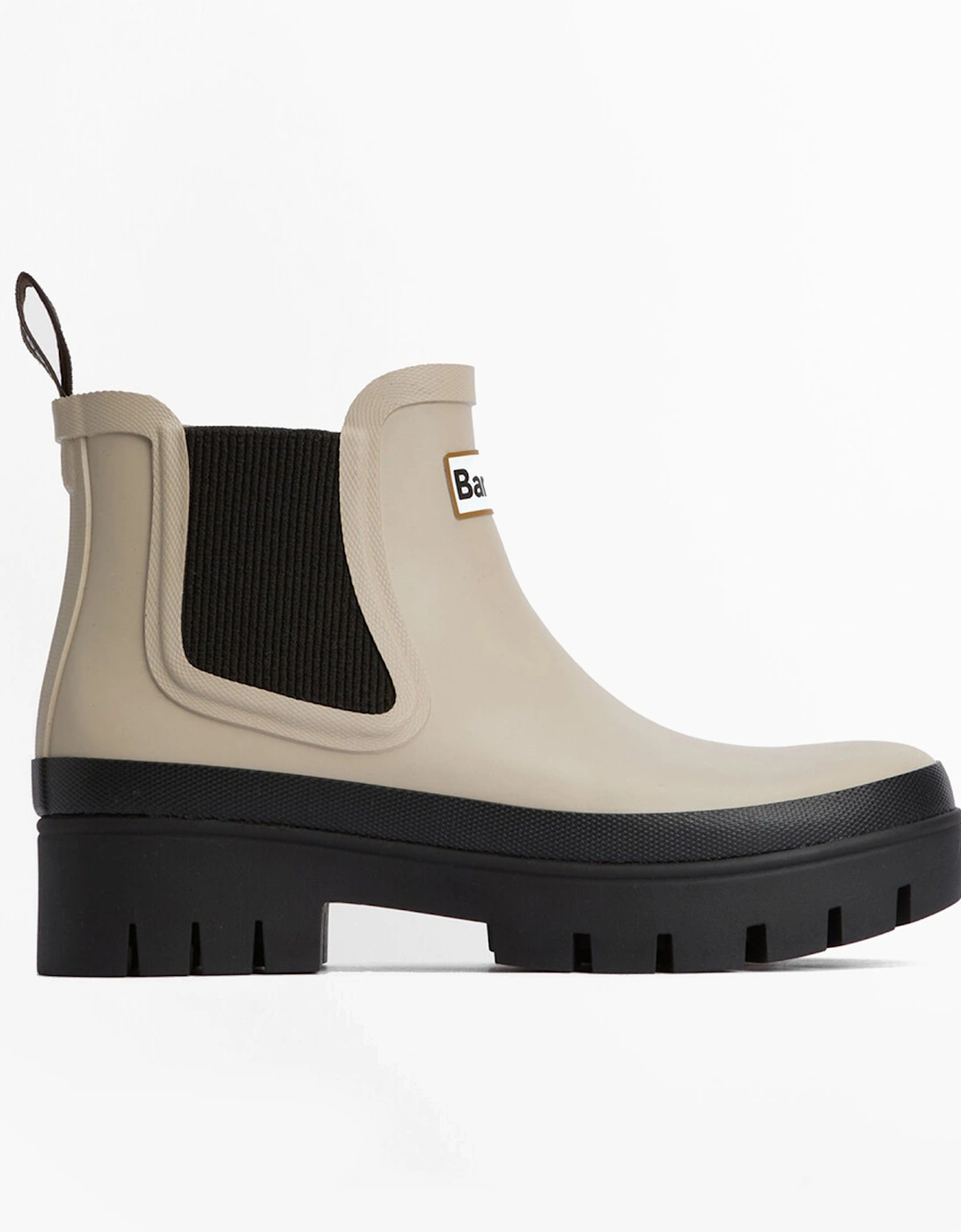 HALTON Womens Chelsea Wellies Light Sand/Black, 7 of 6