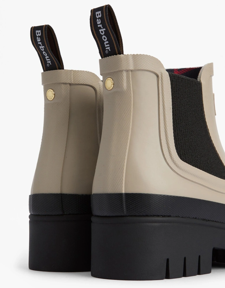HALTON Womens Chelsea Wellies Light Sand/Black