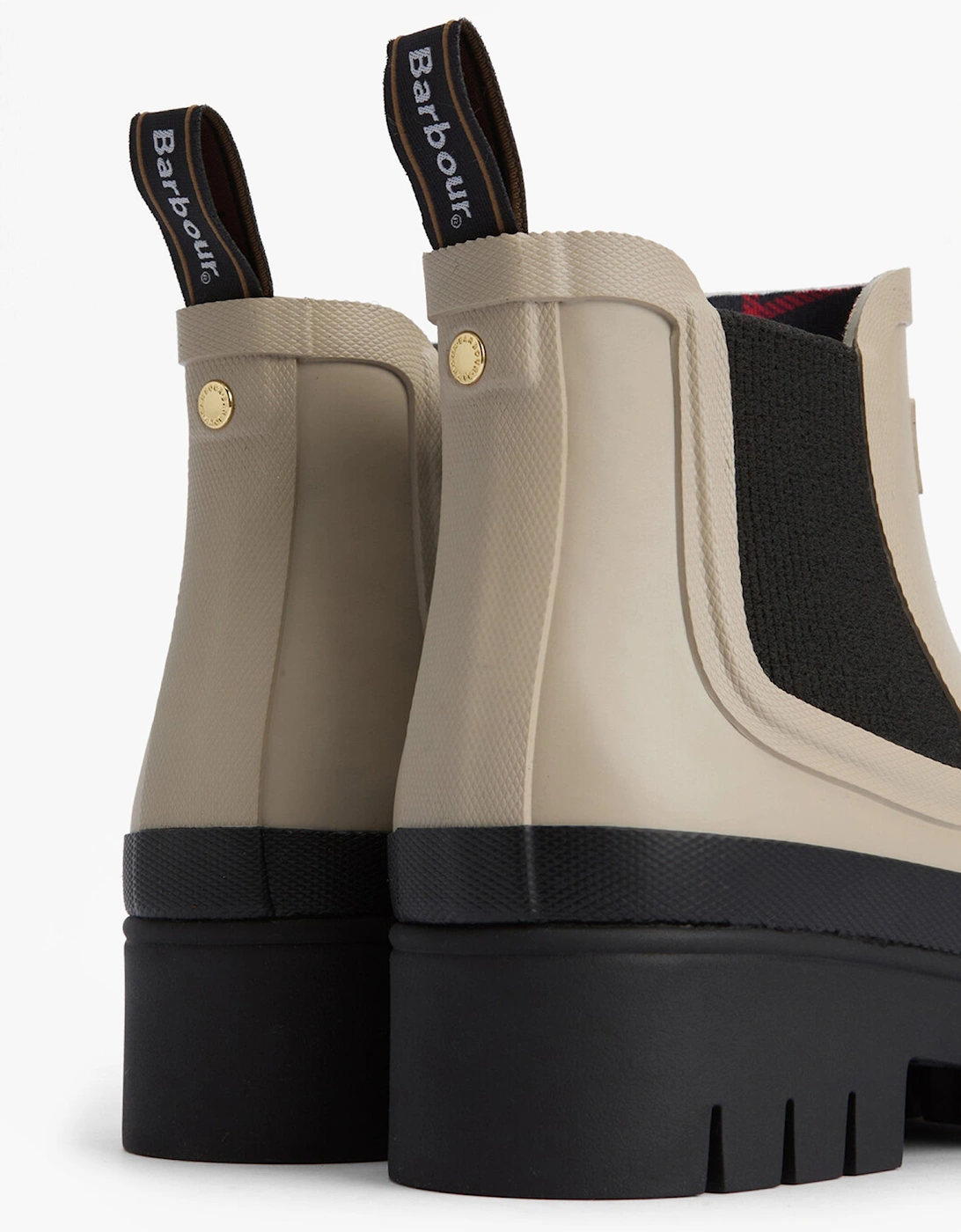 HALTON Womens Chelsea Wellies Light Sand/Black