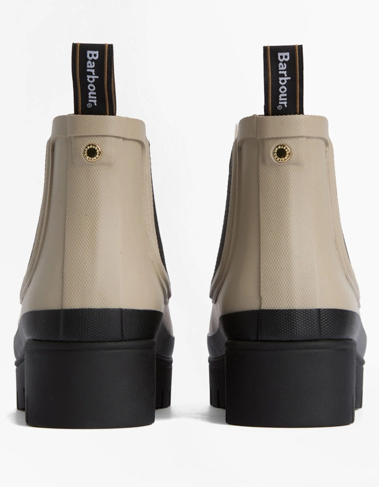 HALTON Womens Chelsea Wellies Light Sand/Black