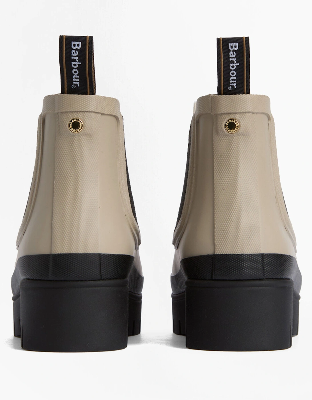 HALTON Womens Chelsea Wellies Light Sand/Black