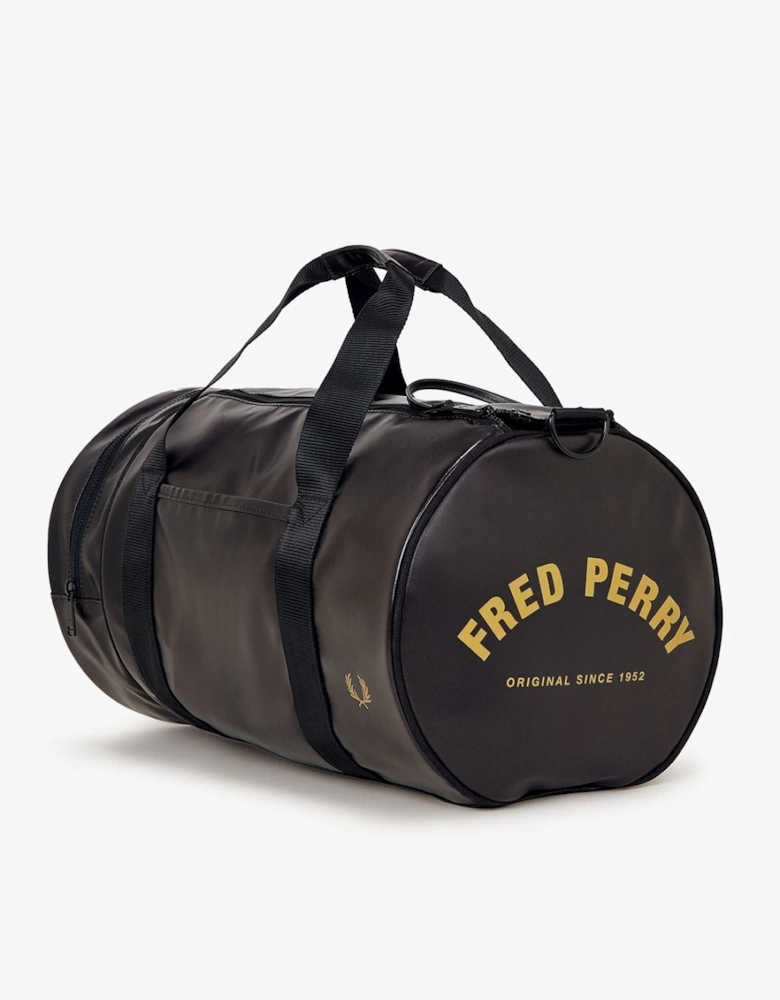 Tonal Classic Barrel Polyester Black/Gold Cross Bag