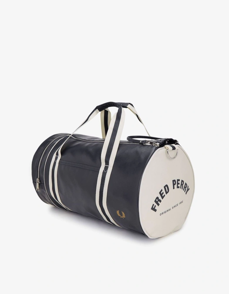 Classic Barrel Polyester Navy/Ecru Cross Bag