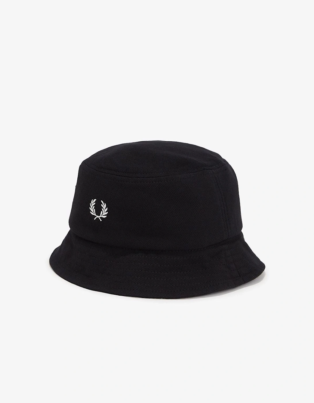 Pique Cotton Black Bucket Hats, 3 of 2