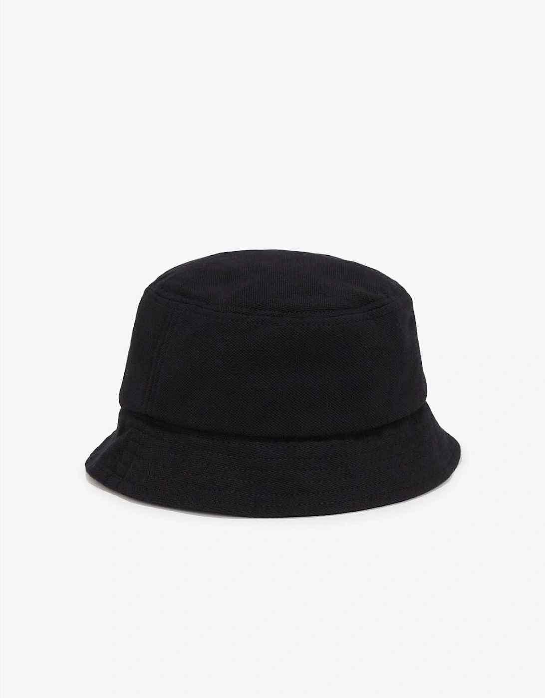 Pique Cotton Black Bucket Hats