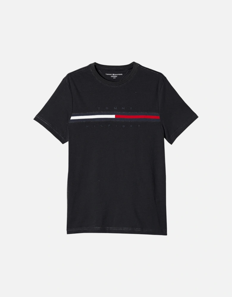 Mens T Shirts Crew Neck Signature Stripe Summer Cotton Tino Tee