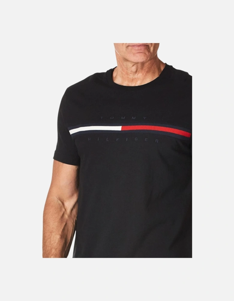Mens T Shirts Crew Neck Signature Stripe Summer Cotton Tino Tee