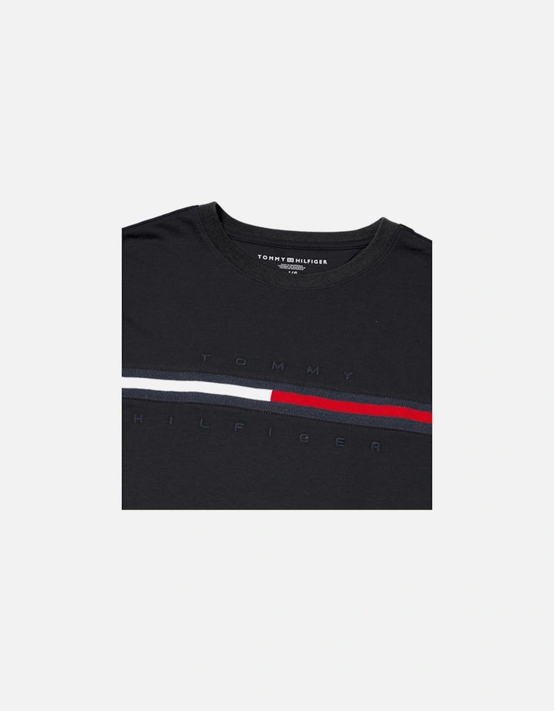 Mens T Shirts Crew Neck Signature Stripe Summer Cotton Tino Tee