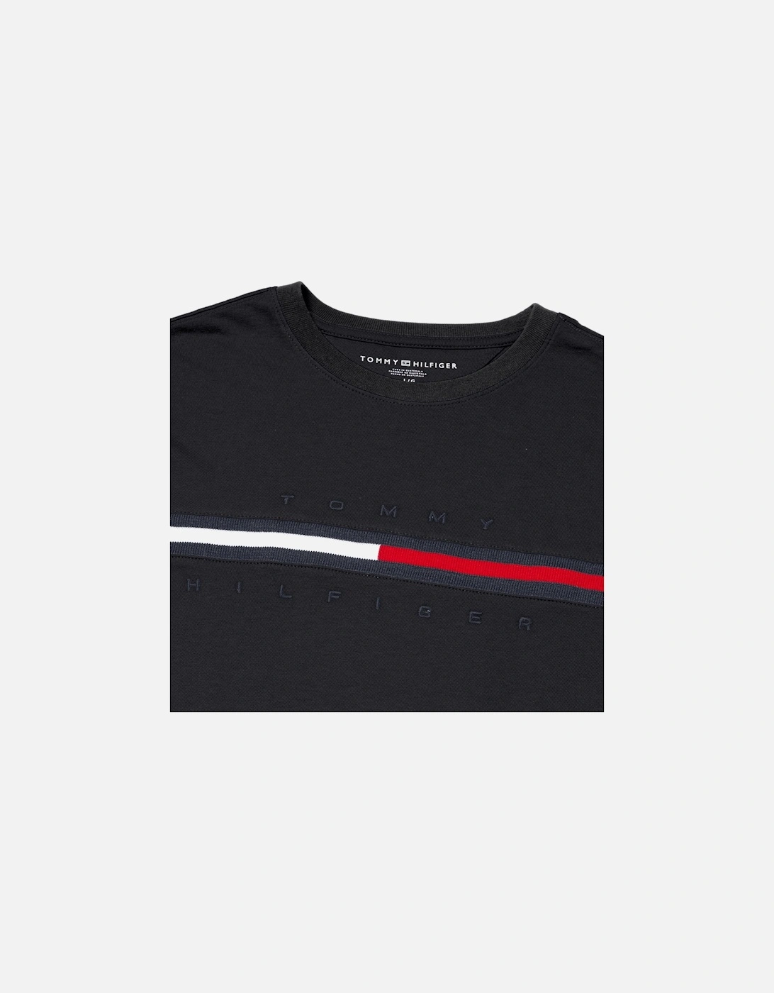 Mens T Shirts Crew Neck Signature Stripe Summer Cotton Tino Tee