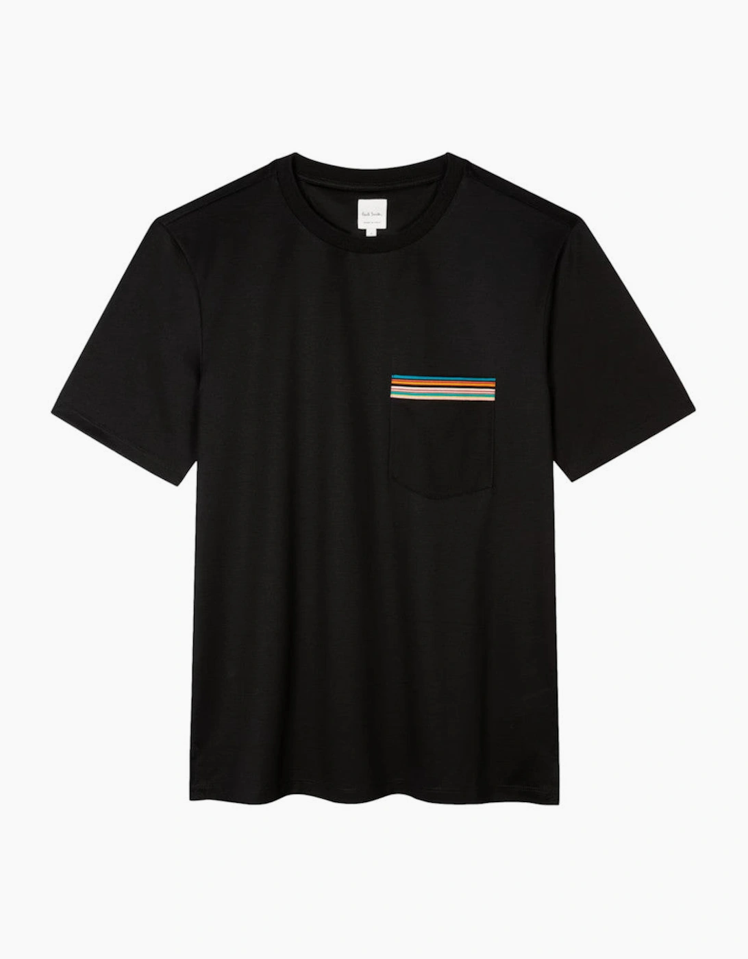 Men's Paul Smith  Stripe Pkt T-Shirt 79 BLACK - Size: 40