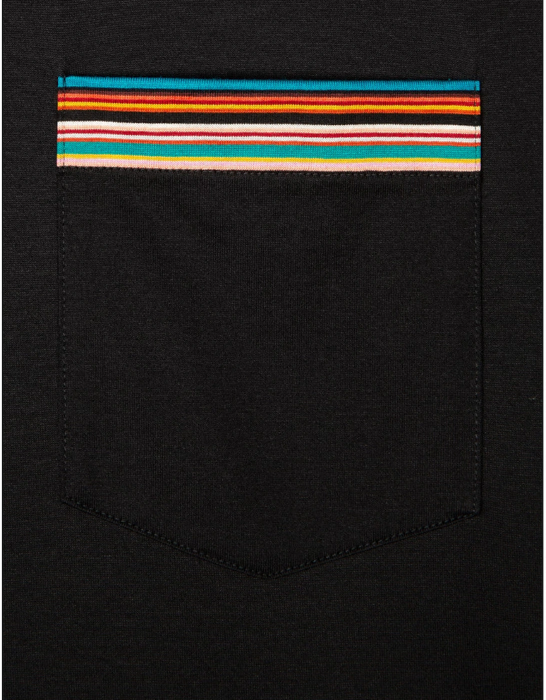 Stripe Pkt T-Shirt 79 BLACK