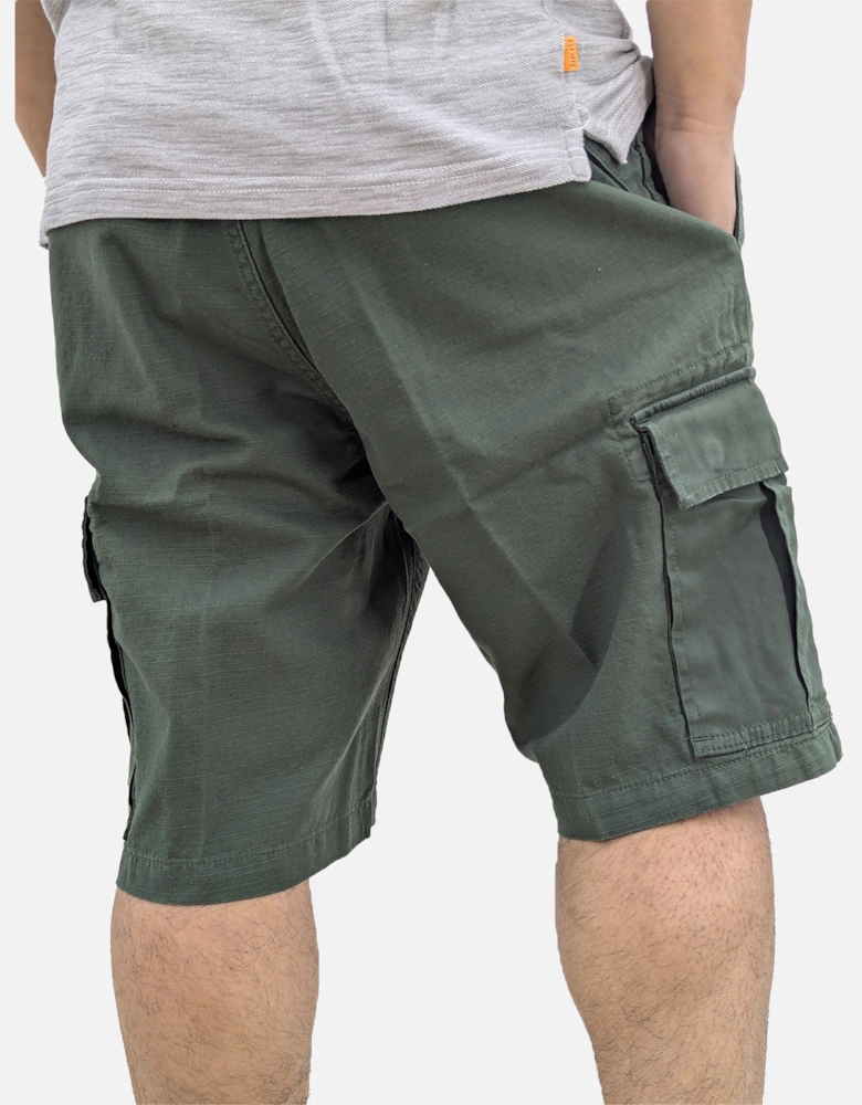 Mens Cargo Shorts Twill Summer Half Pants Casual Cotton  Beach Shorts