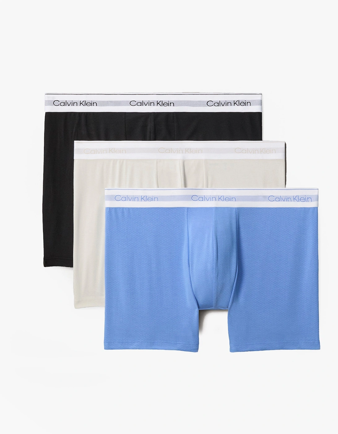 Calvin Klein Men's Multi Icon Modal Mesh 3 Pack Boxer Briefs Coloured - : 32/33/32 Medium