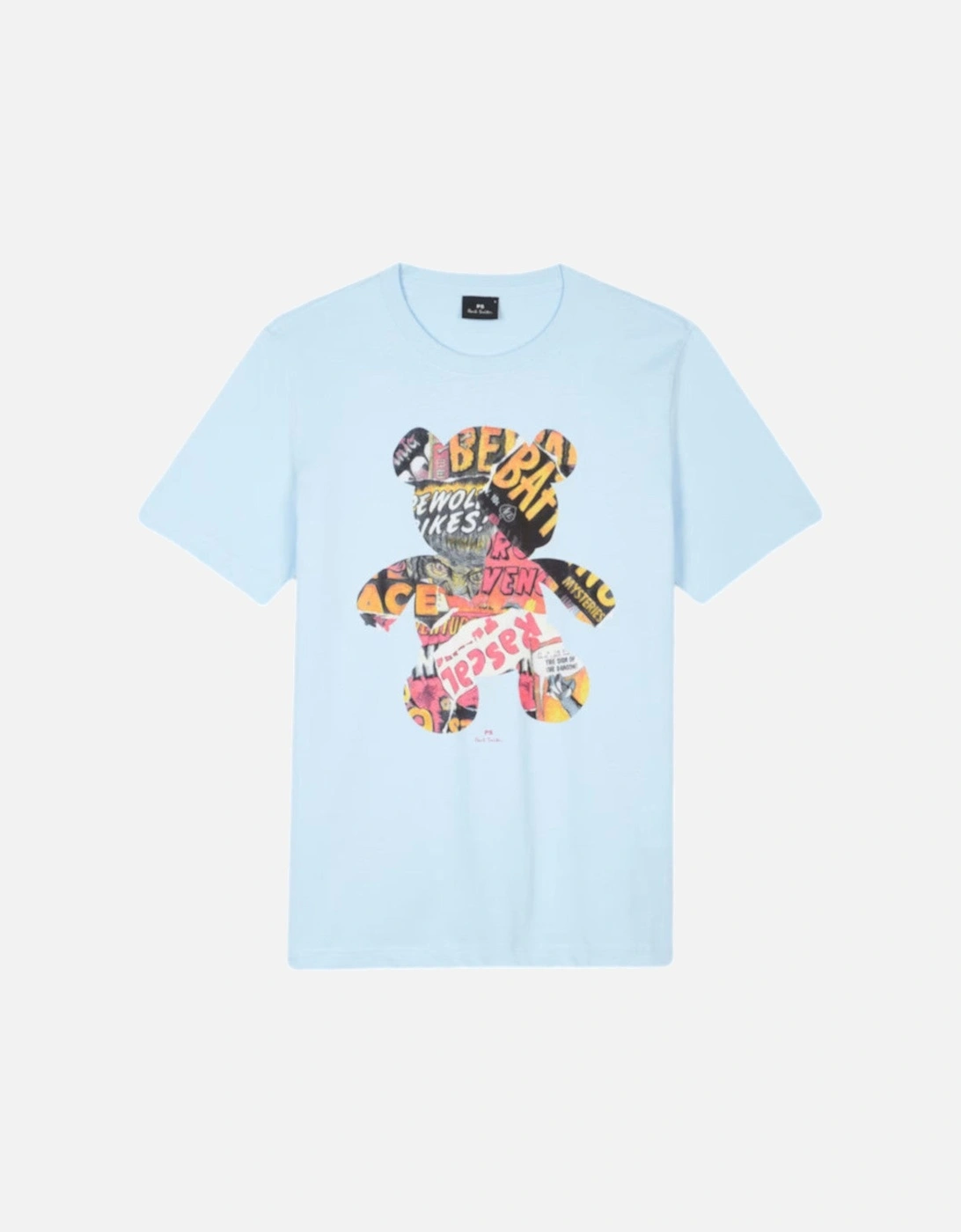 Men's PS Paul Smith Reg Fit Teddy T-Shirt 41E Blue - Size: 38