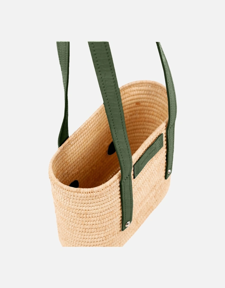 Green Croco & Natural Small Noor