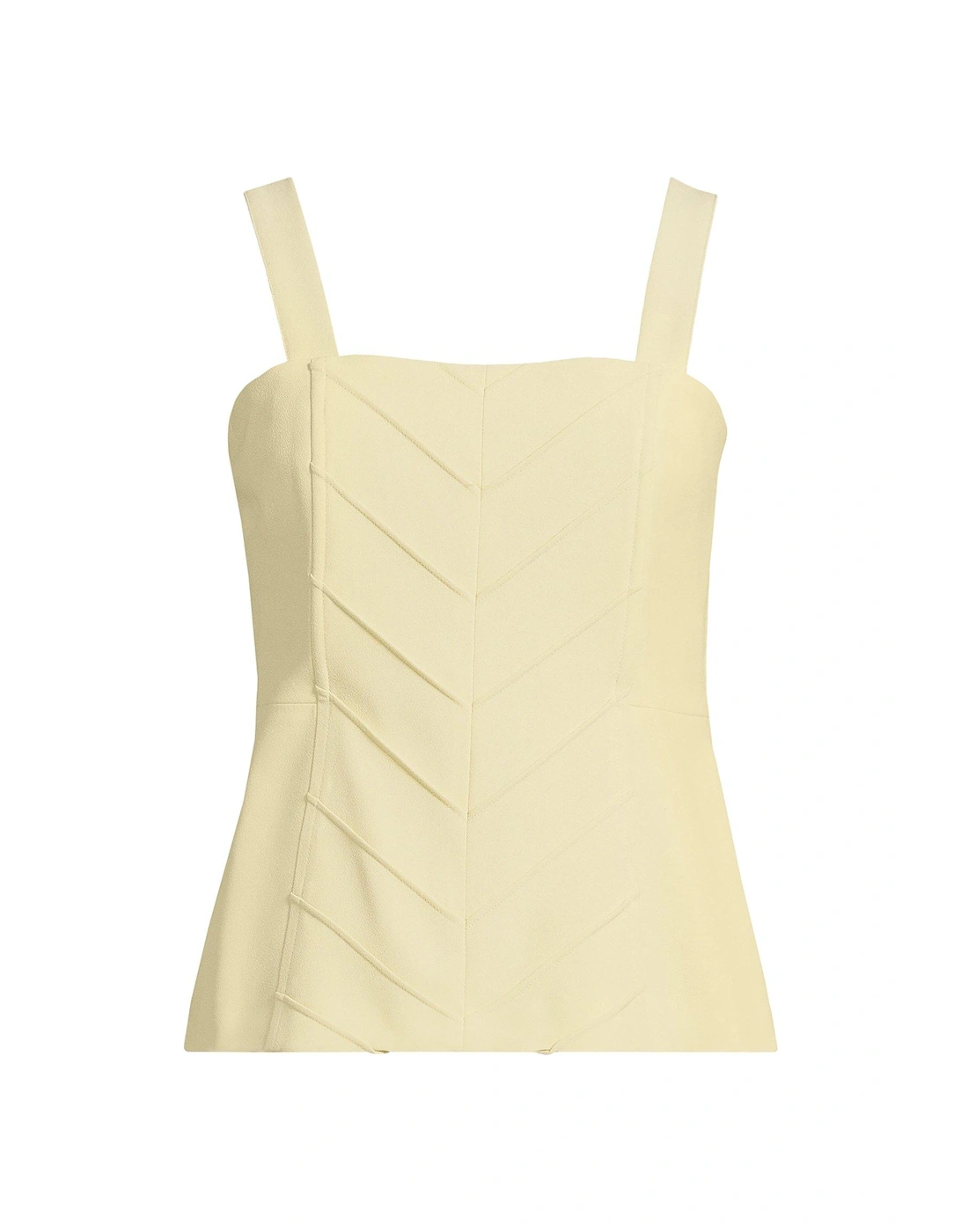 Pleated Detail Strappy Top - Green