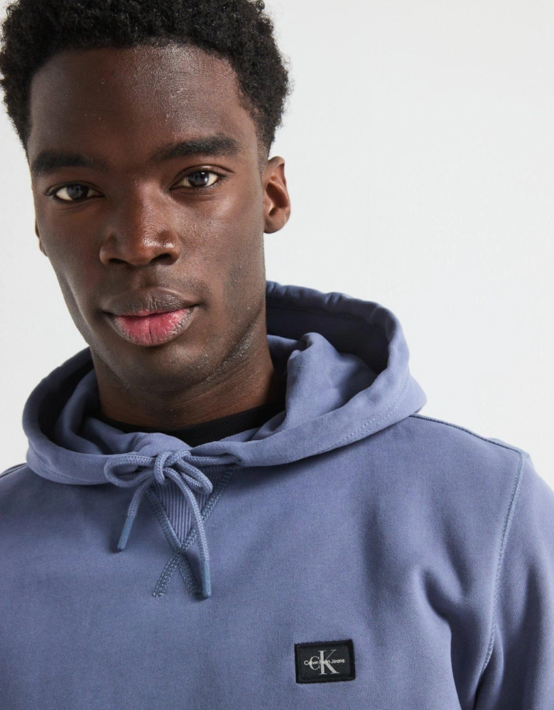 Woven Label Overhead Hoodie - Dark Grey