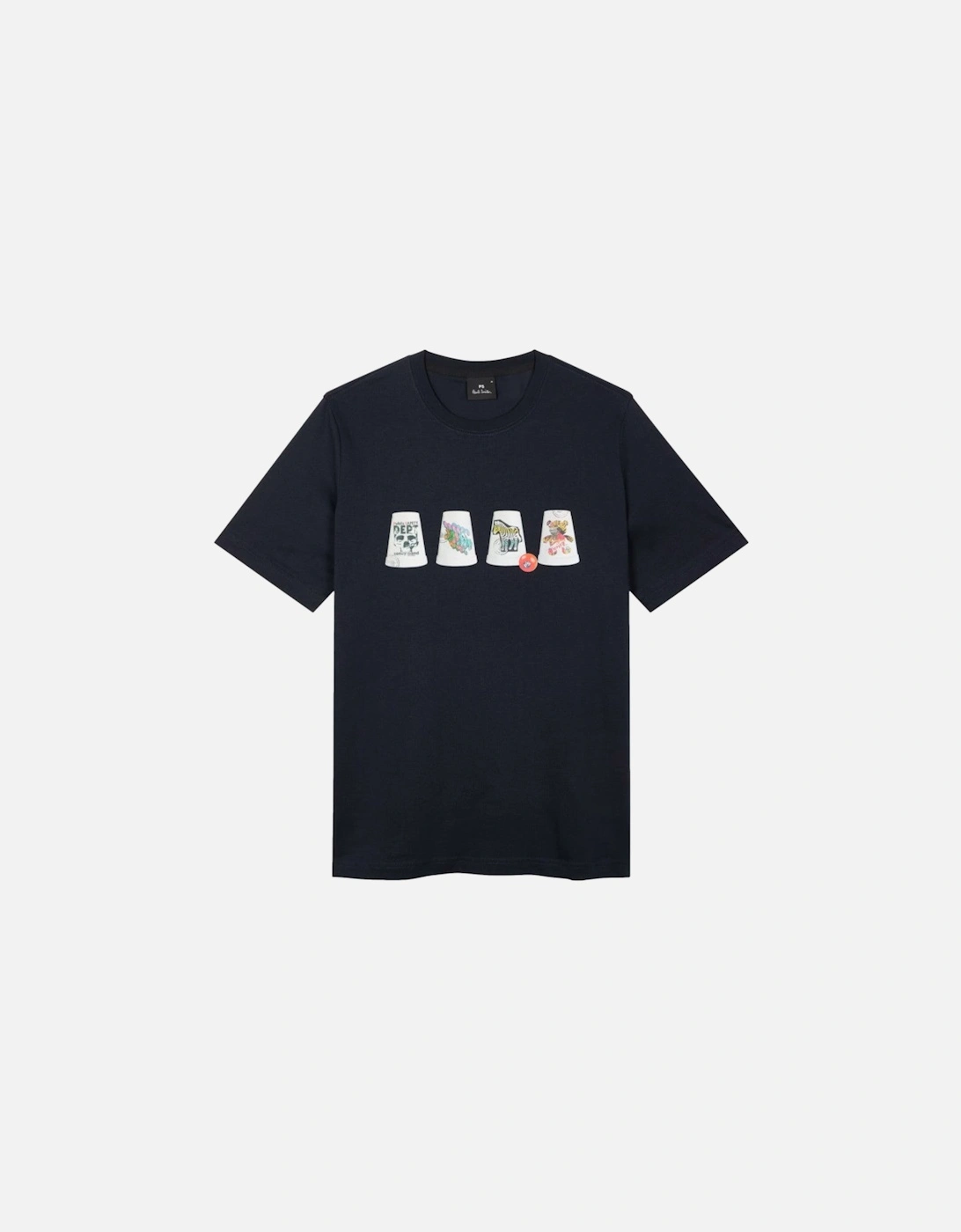 Men's PS Paul Smith Cups T-Shirt 49 DK NAVY - Black - Size: 40