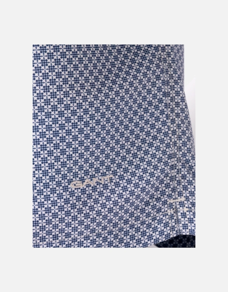 Mens Micro Print Swim Shorts