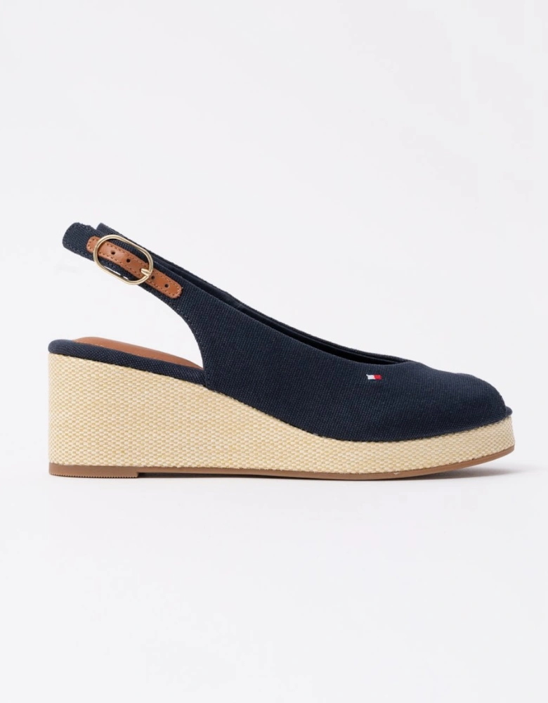 Flag Mid Wedge Womens Espadrille