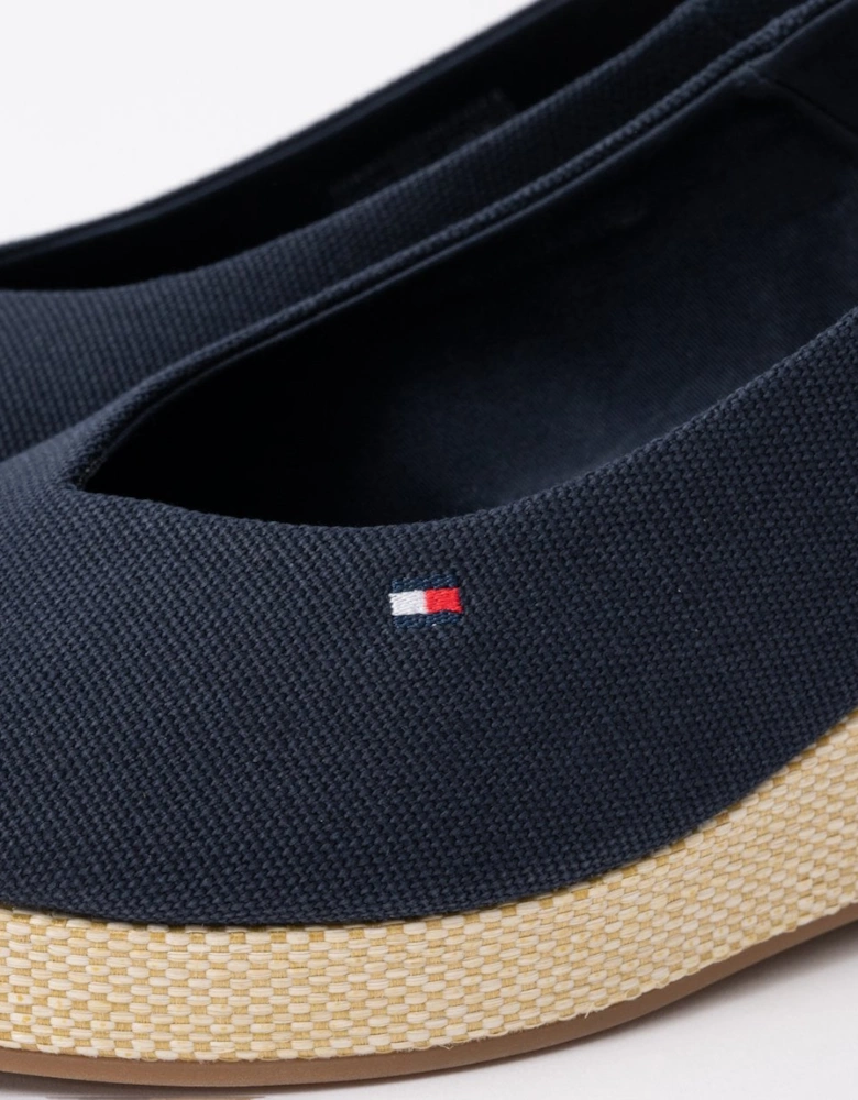 Flag Mid Wedge Womens Espadrille