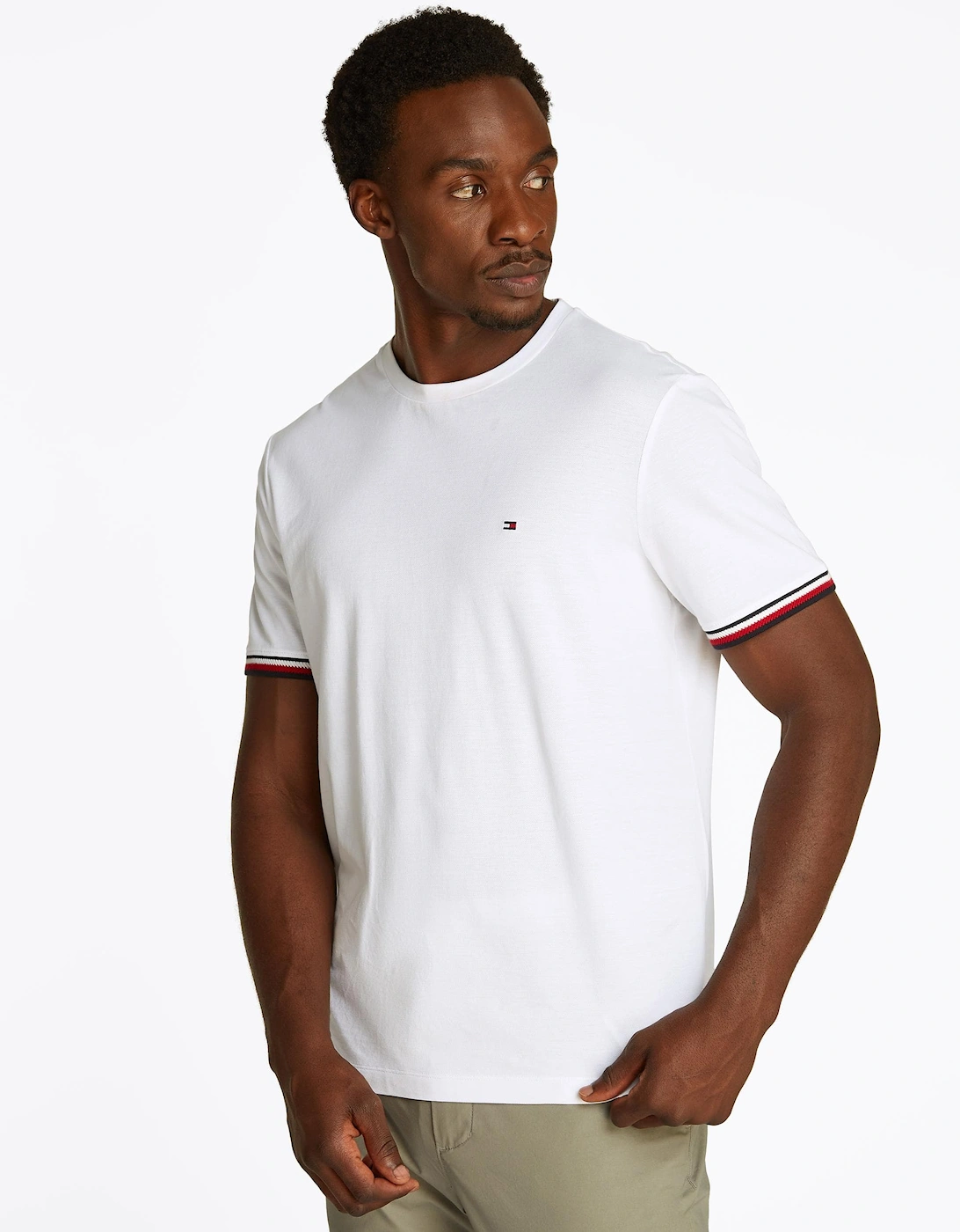 Global Strip Cuff Mens T Shirt, 7 of 6