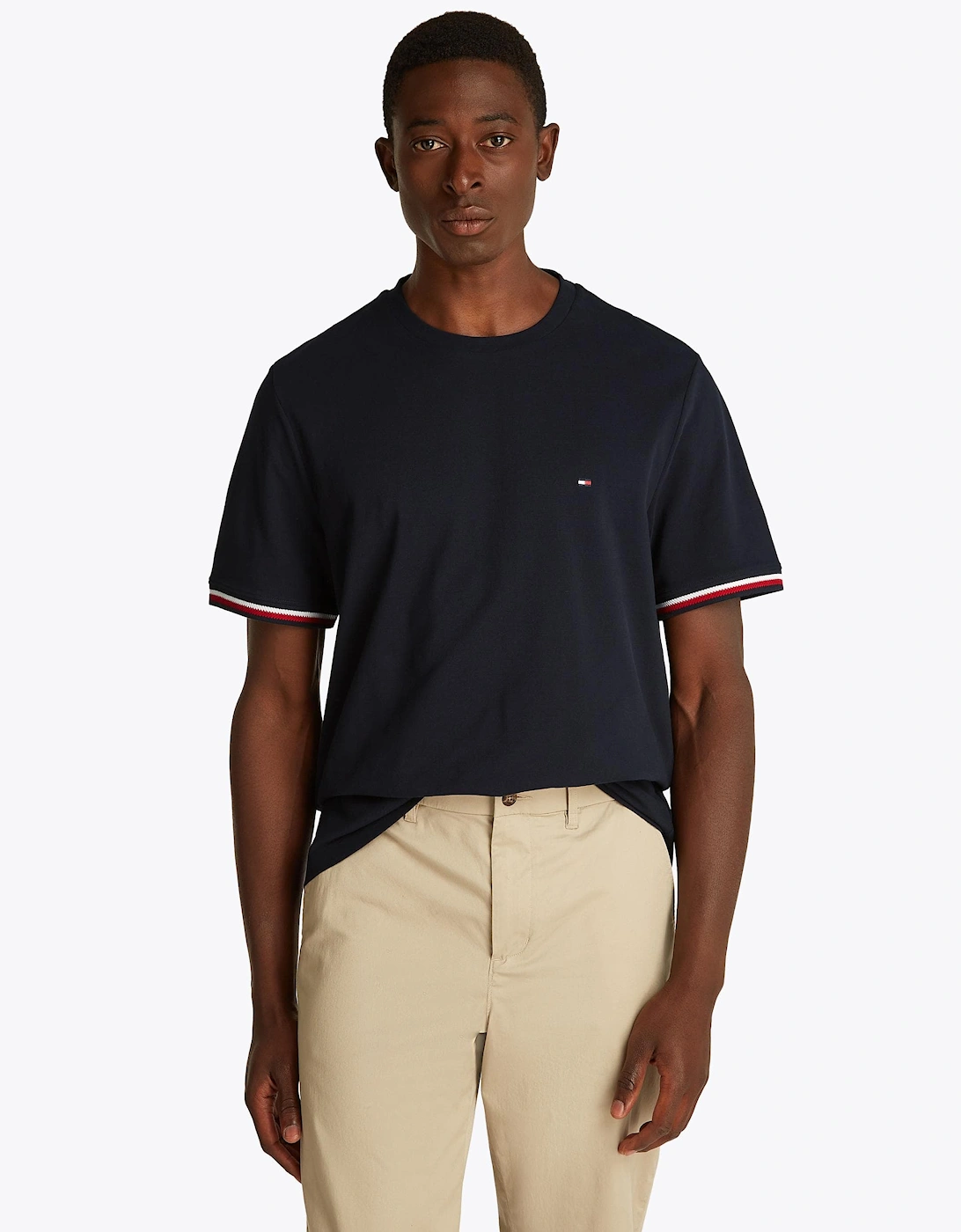 Global Strip Cuff Mens T Shirt, 7 of 6