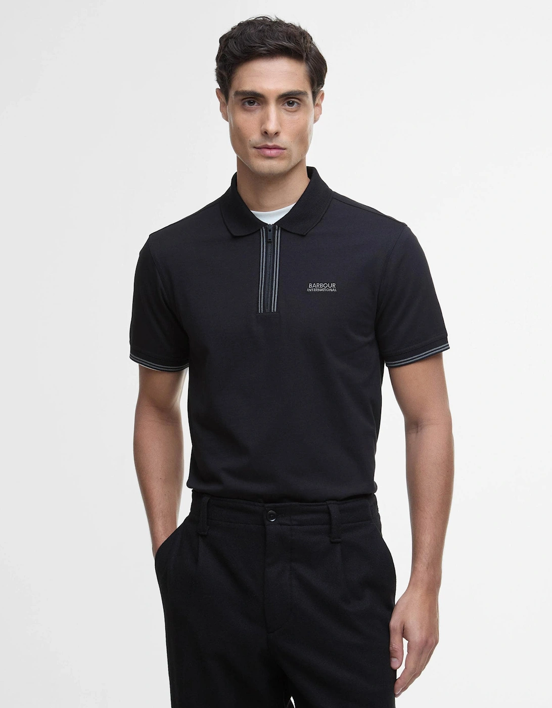 Ollie Twin Tipped Placket Mens Polo Shirt, 7 of 6
