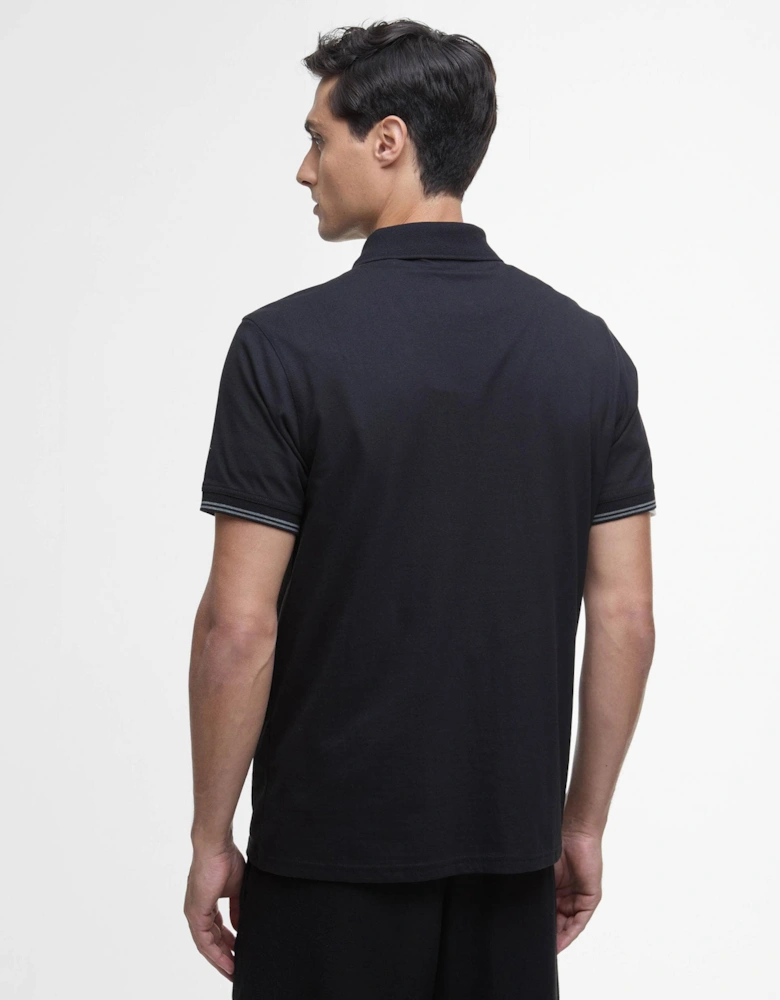 Ollie Twin Tipped Placket Mens Polo Shirt