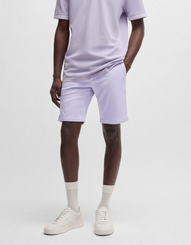 BOSS Orange Mens Slim Fit Chino Shorts in Stretch Cotton Twill