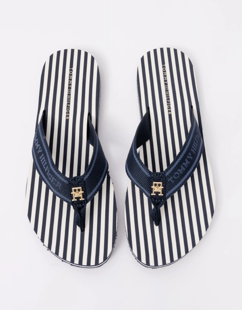 Striped Beach Womens Sandal